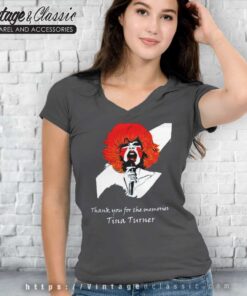 Rip Tina Turner Thank You For The Memories V Neck TShirt