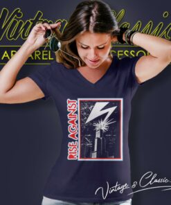 Rise Against Banned V Neck TShirt 1