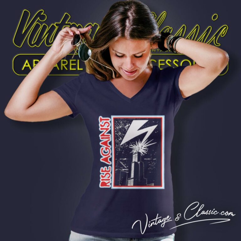 Rise Against Banned V Neck TShirt 1 Rise Against Banned V Neck TShirt 1