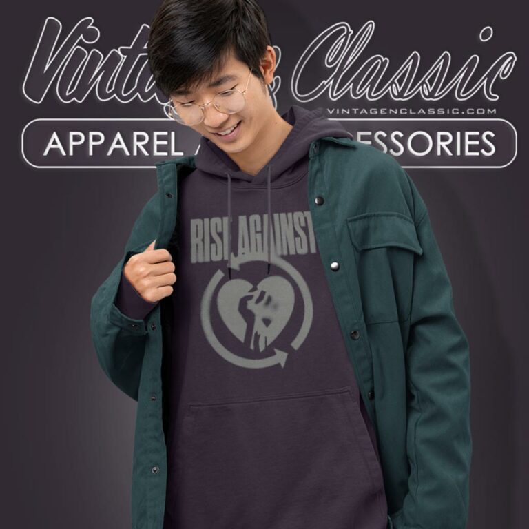 Rise Against Blurred Heartfist Hoodie Rise Against Blurred Heartfist Hoodie
