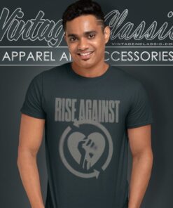 Rise Against Blurred Heartfist T Shirt
