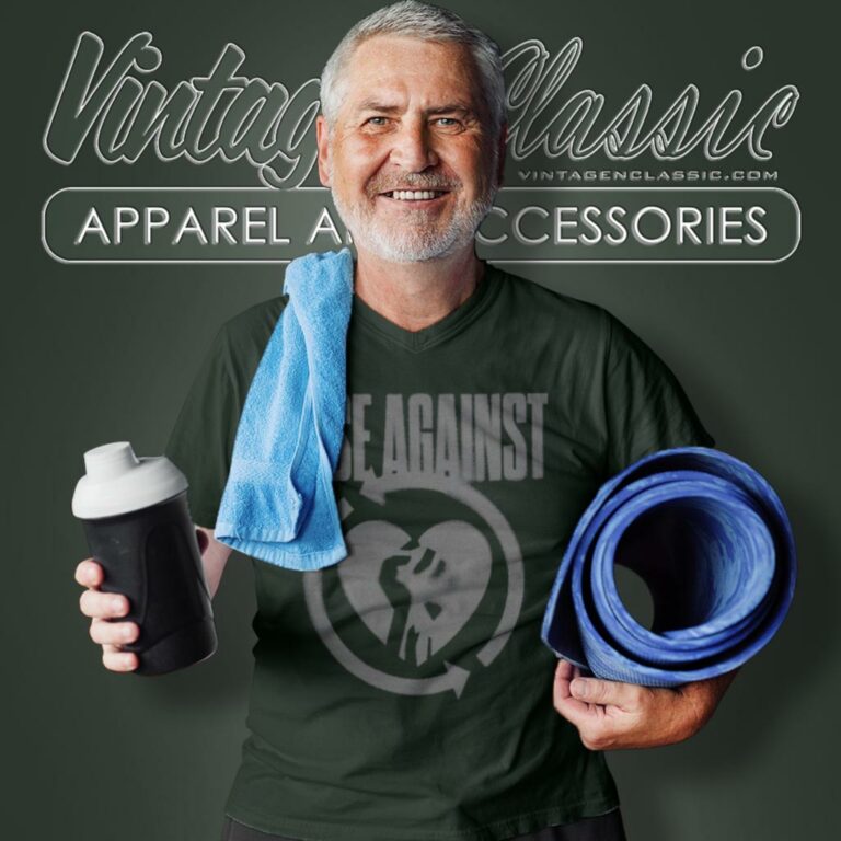 Rise Against Blurred Heartfist V Neck TShirt Rise Against Blurred Heartfist V Neck TShirt