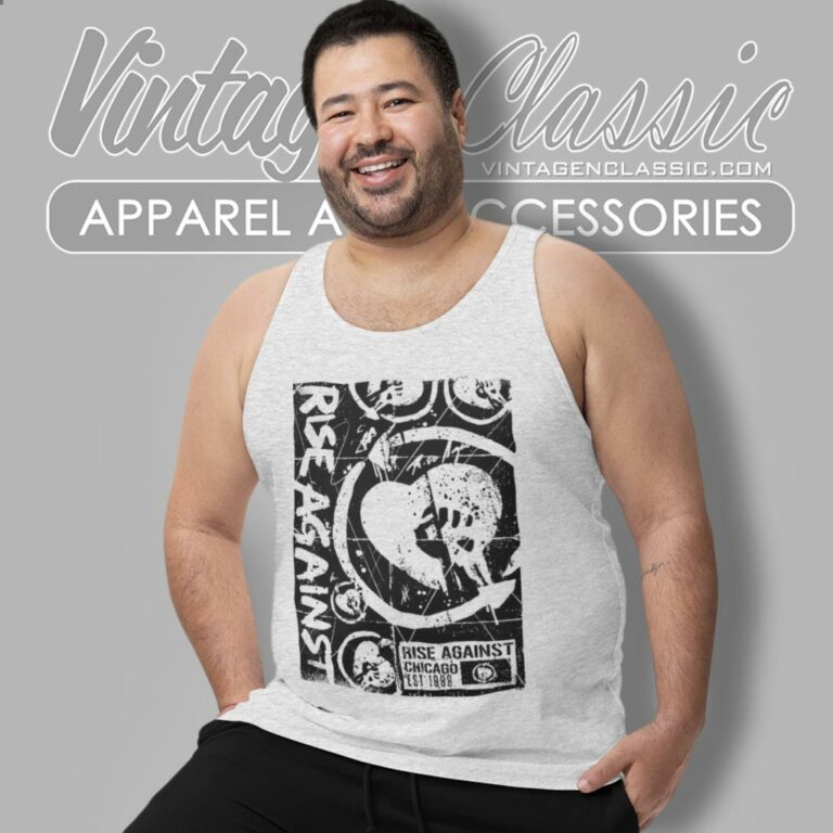 Rise Against Collage Tank Top Racerback Rise Against Collage Tank Top Racerback