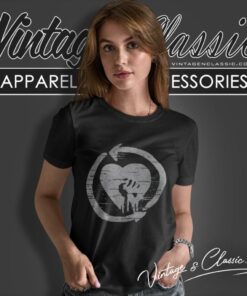 Rise Against Distressed Logo Women T Shirt
