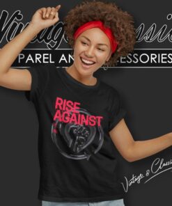 Rise Against Dual Heartfist Women T Shirt