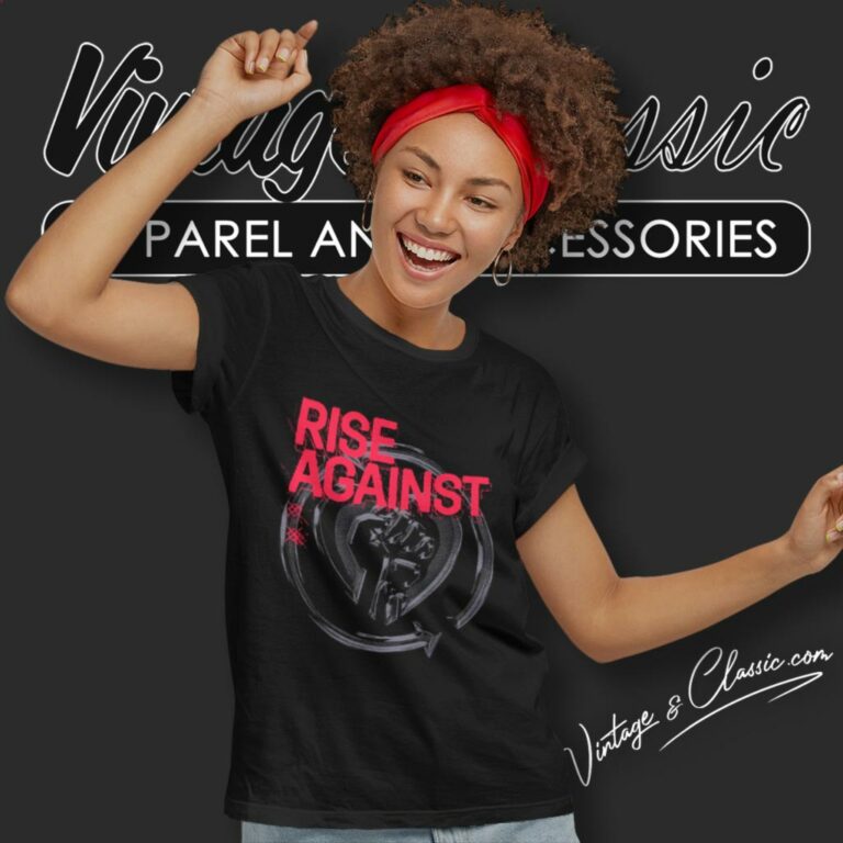 Rise Against Dual Heartfist Women T Shirt Rise Against Dual Heartfist Women T Shirt