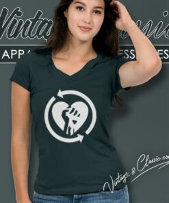 Rise Against Heartfist V Neck TShirt