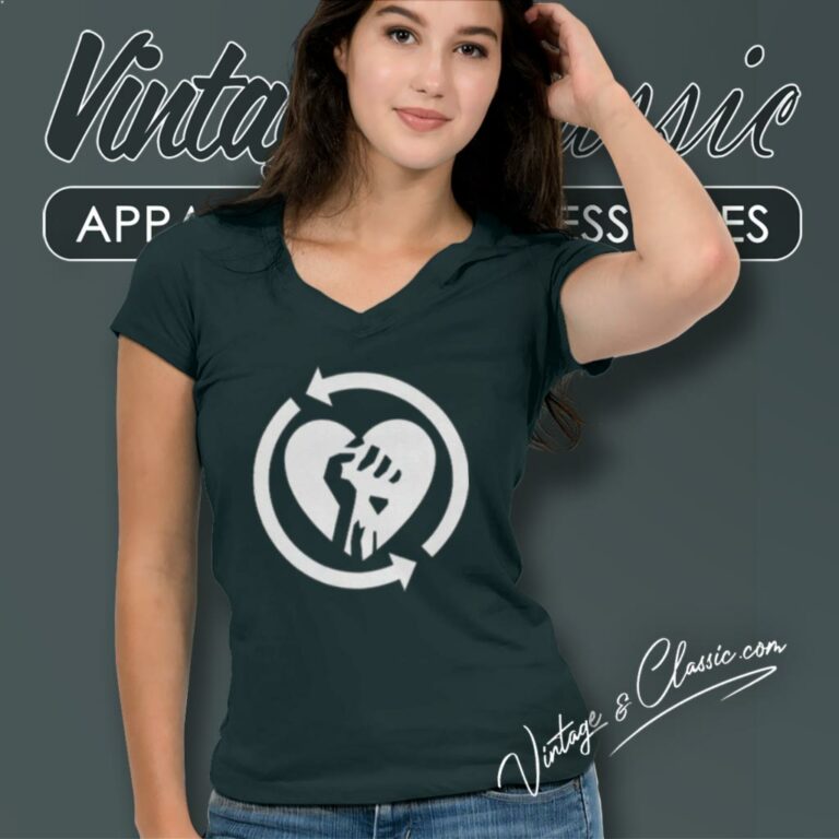 Rise Against Heartfist V Neck TShirt Rise Against Heartfist V Neck TShirt