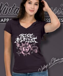 Rise Against Landmine V Neck TShirt