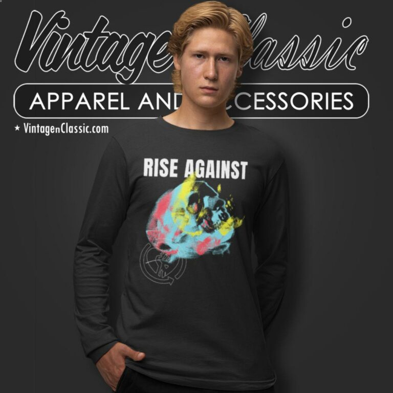 Rise Against Projecting Skull Long Sleeve Tee Rise Against Projecting Skull Long Sleeve Tee