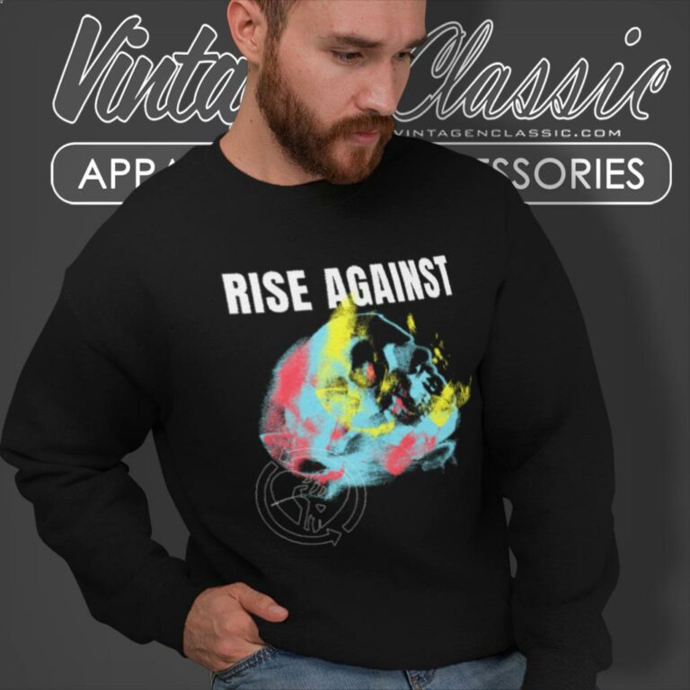 Rise Against Projecting Skull Sweatshirt Rise Against Projecting Skull Sweatshirt