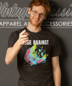 Rise Against Projecting Skull T Shirt