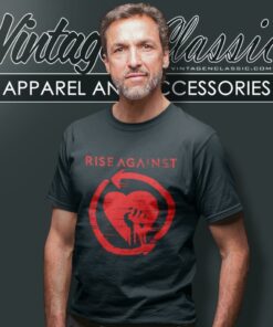 Rise Against Shirt Heartfist Logo T Shirt
