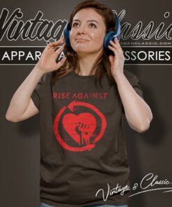 Rise Against Shirt Heartfist Logo Women T Shirt