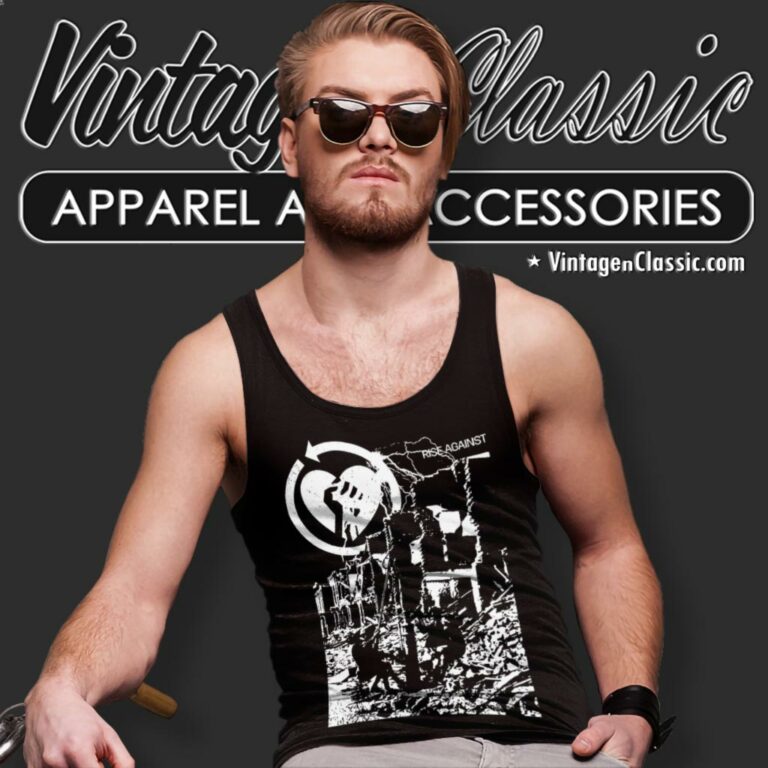 Rise Against Tear Down Tank Top Racerback Rise Against Tear Down Tank Top Racerback