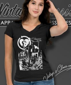 Rise Against Tear Down V Neck TShirt