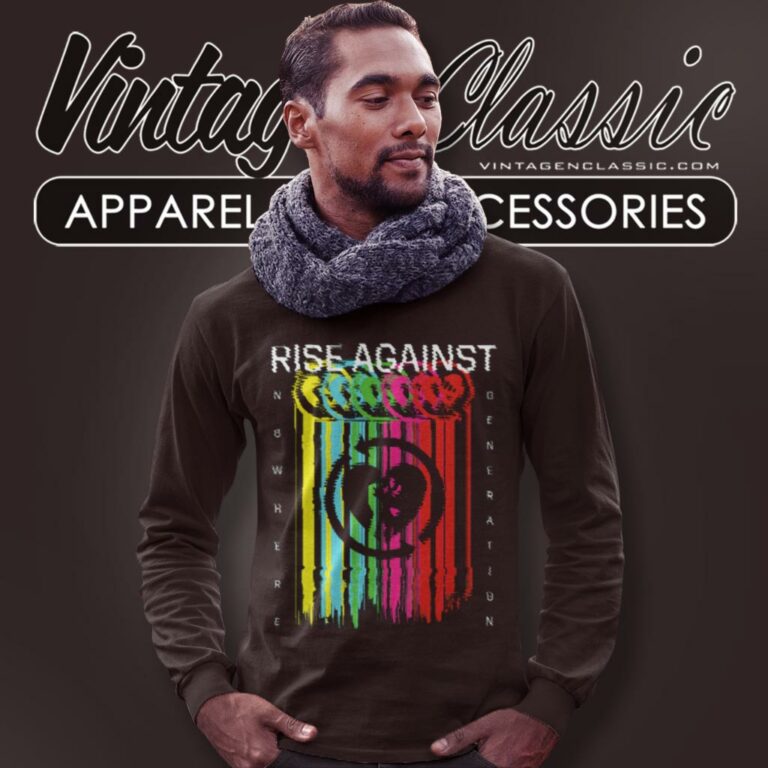 Rise Against Tv Static Long Sleeve Tee Rise Against Tv Static Long Sleeve Tee