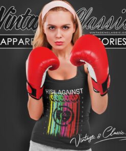 Rise Against Tv Static Tank Top Racerback