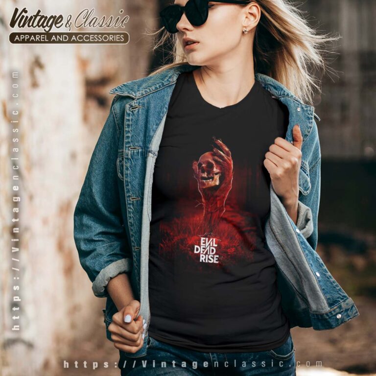 Rise From Dead Evil Dead Rise 2023 Vneck 1 Rise From Dead Evil Dead Rise 2023 Vneck 1
