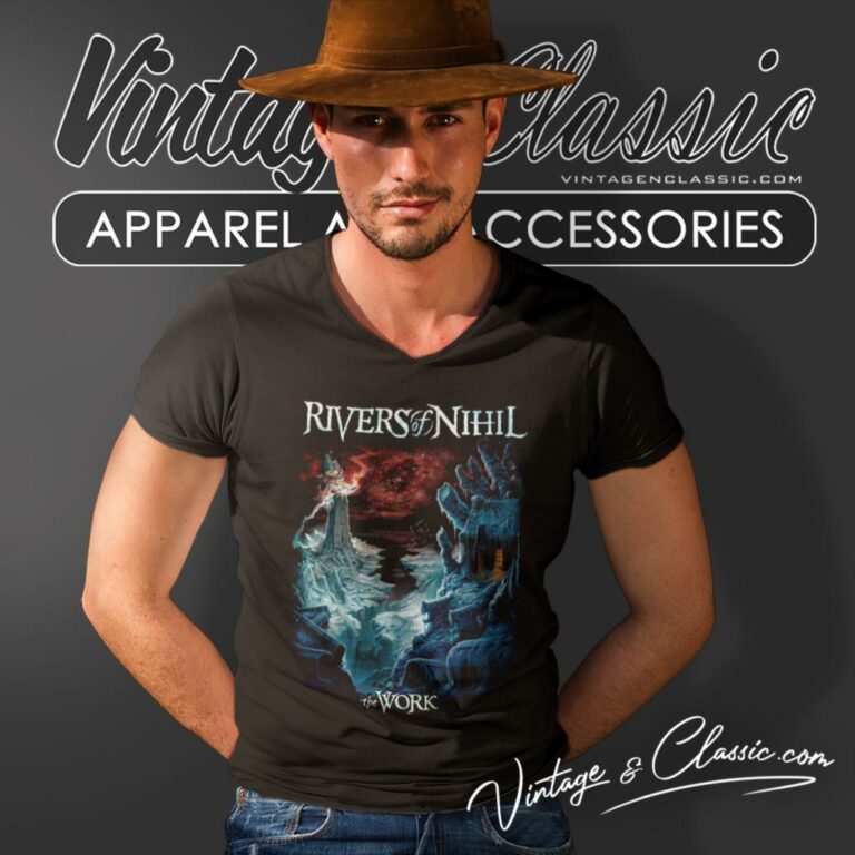 Rivers Of Nihil Shirt The Work Album V Neck TShirt Rivers Of Nihil Shirt The Work Album V Neck TShirt