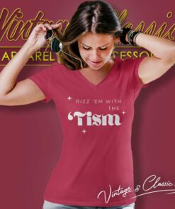 Rizz Em With The Tism Shirt Autism Autistic Gift V Neck TShirt