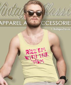 Rizz Em With The Tism Shirt Gift For Autistic Friend Tank Top Racerback