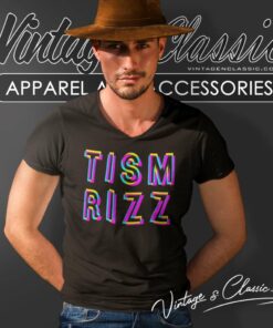 Rizz Em With The Tism Shirt Meme Gift V Neck TShirt