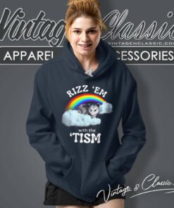 Rizz Em With The Tism Shirt Rainbow Autism Hoodie