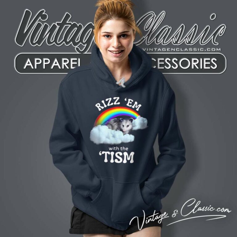 Rizz Em With The Tism Shirt Rainbow Autism Hoodie Rizz Em With The Tism Shirt Rainbow Autism Hoodie