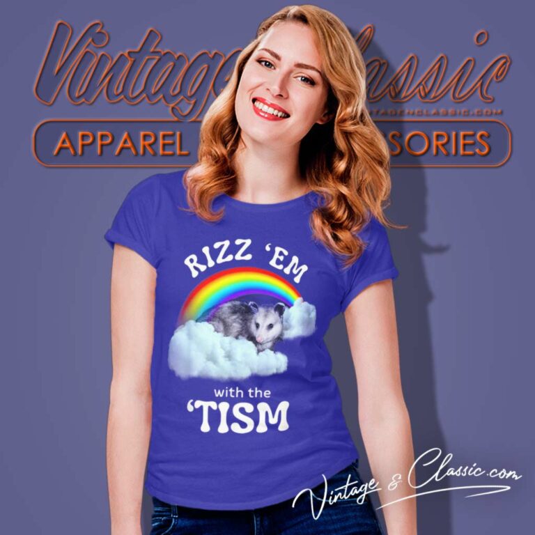 Rizz Em With The Tism Shirt Rainbow Autism Women TShirt Rizz Em With The Tism Shirt Rainbow Autism Women TShirt