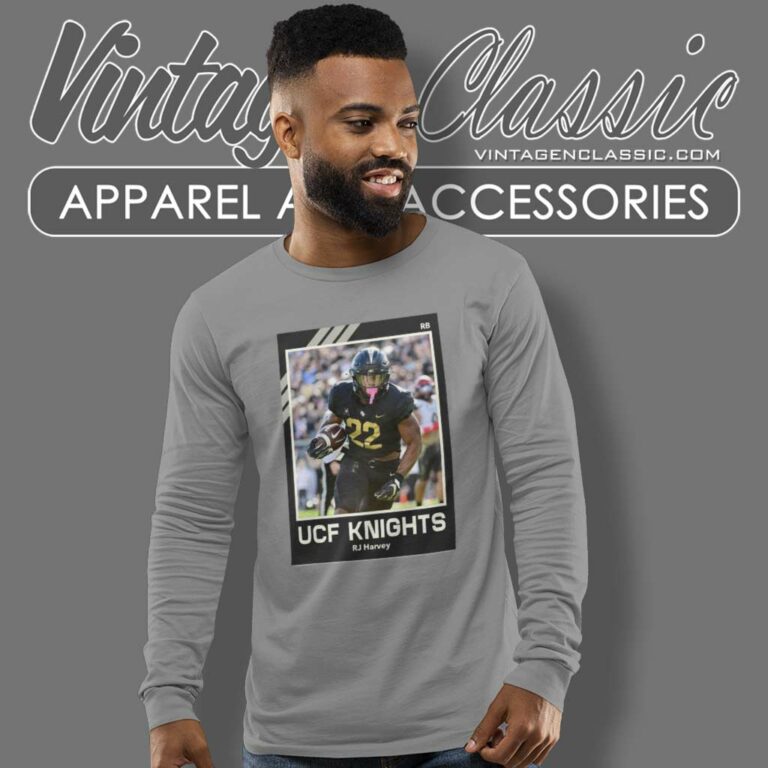 Rj Harvey Ucf Knights Aceo Rookie Football Long Sleeve Tee Rj Harvey Ucf Knights Aceo Rookie Football Long Sleeve Tee