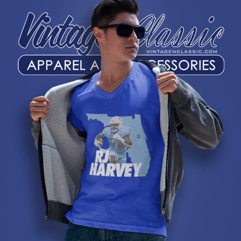 Rj Harvey Ucf Knights Football Animation V Neck TShirt Rj Harvey Ucf Knights Football Animation V Neck TShirt