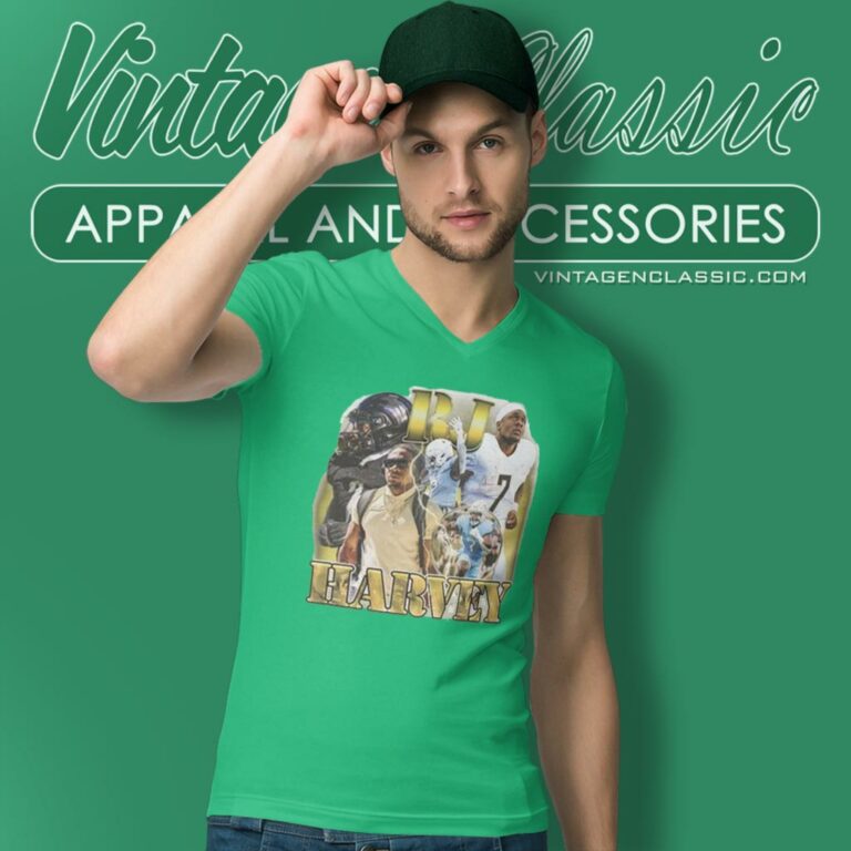 Rj Harvey Ucf Knights V Neck TShirt Rj Harvey Ucf Knights V Neck TShirt