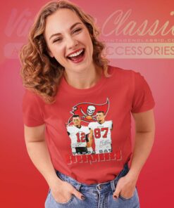 Rob Gronkowski And Tom Brady Tampa Bay Buccaneers Women TShirt