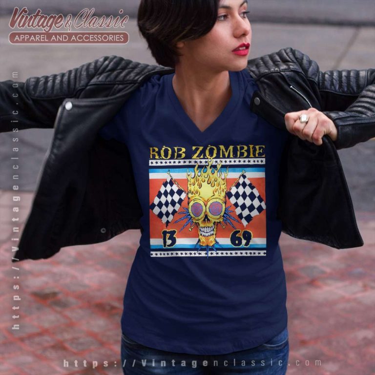 Rob Zombie 1369 V Neck TShirt Rob Zombie 1369 V Neck TShirt