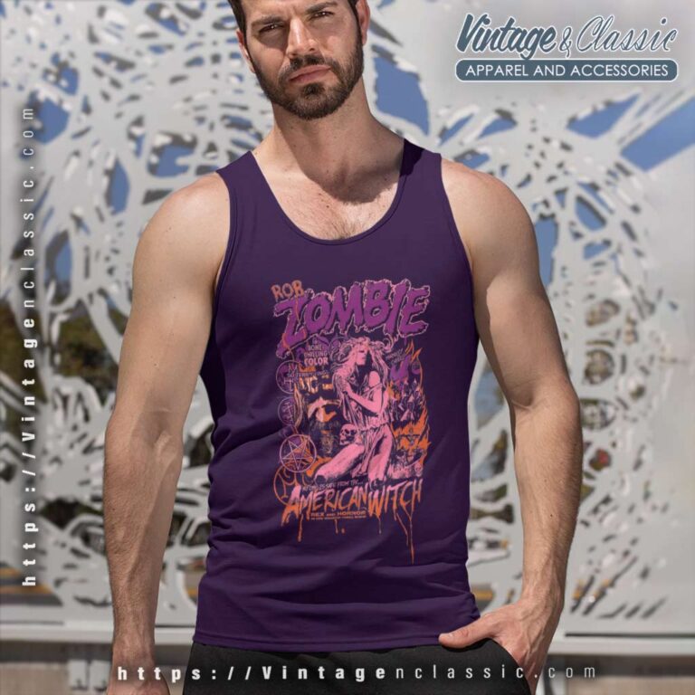 Rob Zombie American Witch Pastel Tank Top Racerback Rob Zombie American Witch Pastel Tank Top Racerback