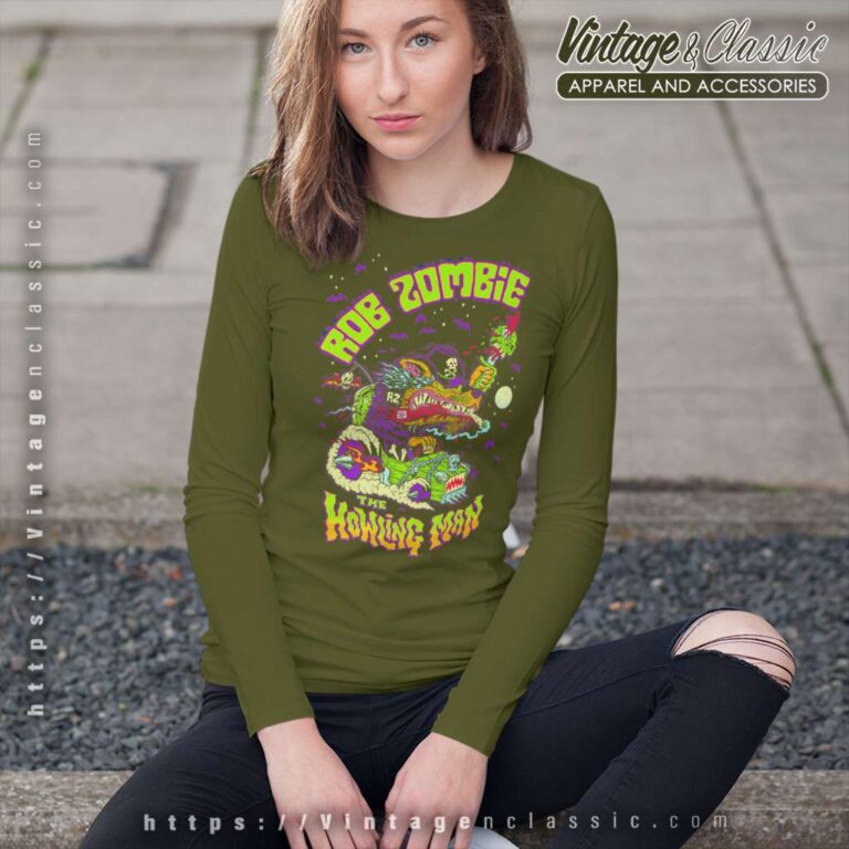 Rob Zombie Big Howling Premium Long Sleeve Tee Rob Zombie Big Howling Premium Long Sleeve Tee