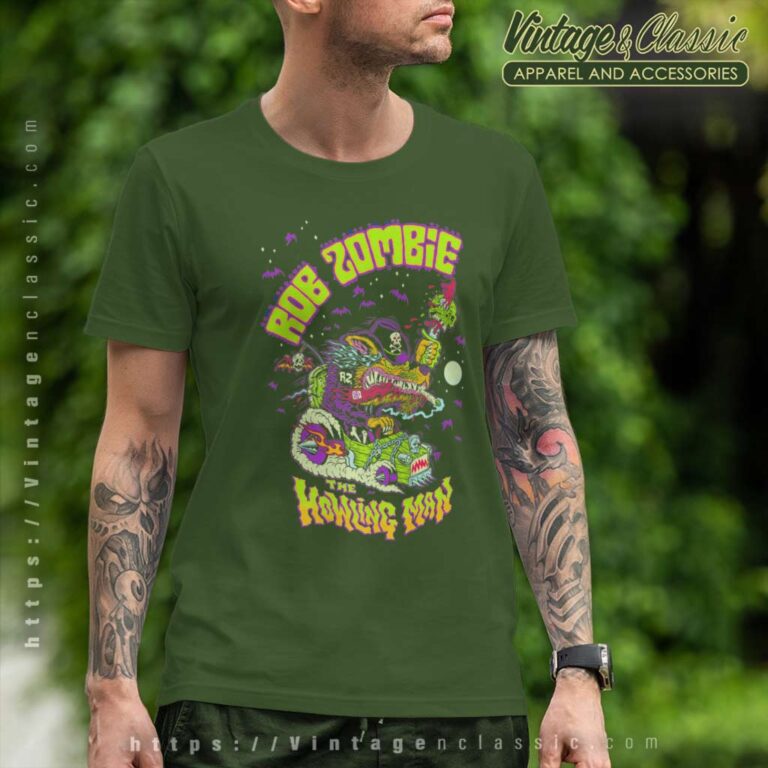 Rob Zombie Big Howling Premium T Shirt Rob Zombie Big Howling Premium T Shirt