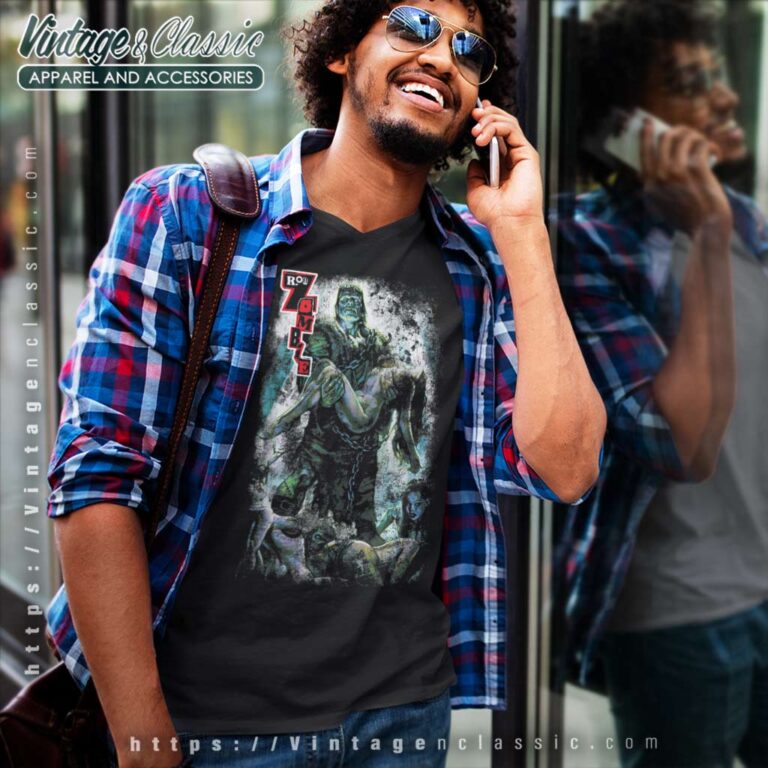 Rob Zombie Frankenstein Halloween V Neck TShirt Rob Zombie Frankenstein Halloween V Neck TShirt