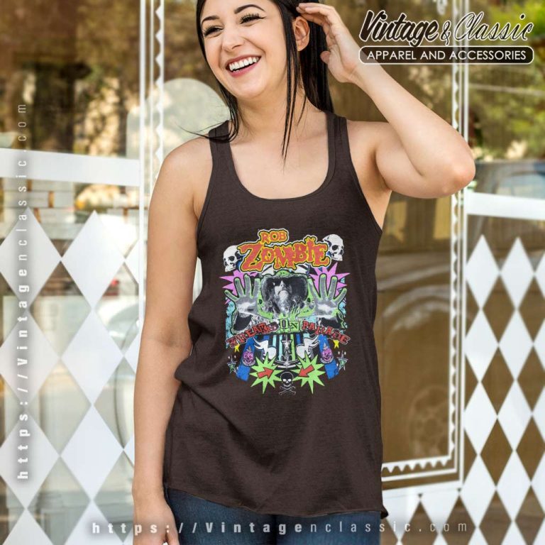 Rob Zombie Freaks On Parade Tank Top Racerback Rob Zombie Freaks On Parade Tank Top Racerback