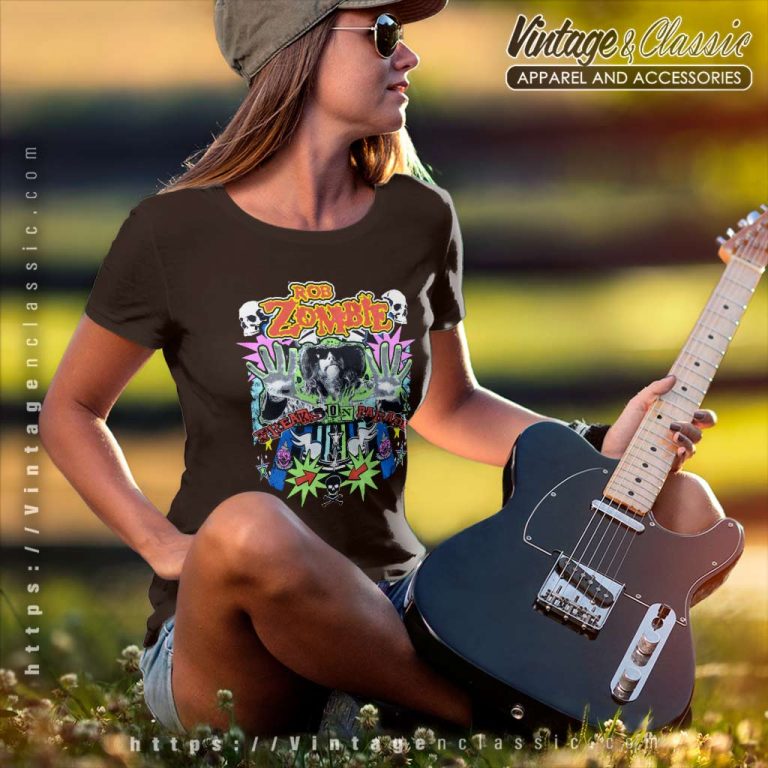 Rob Zombie Freaks On Parade Women TShirt Rob Zombie Freaks On Parade Women TShirt