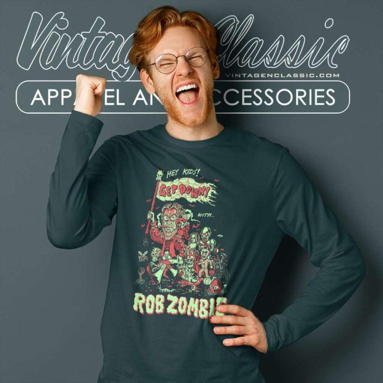 Rob Zombie Get Down Parade Long Sleeve Tee Rob Zombie Get Down Parade Long Sleeve Tee