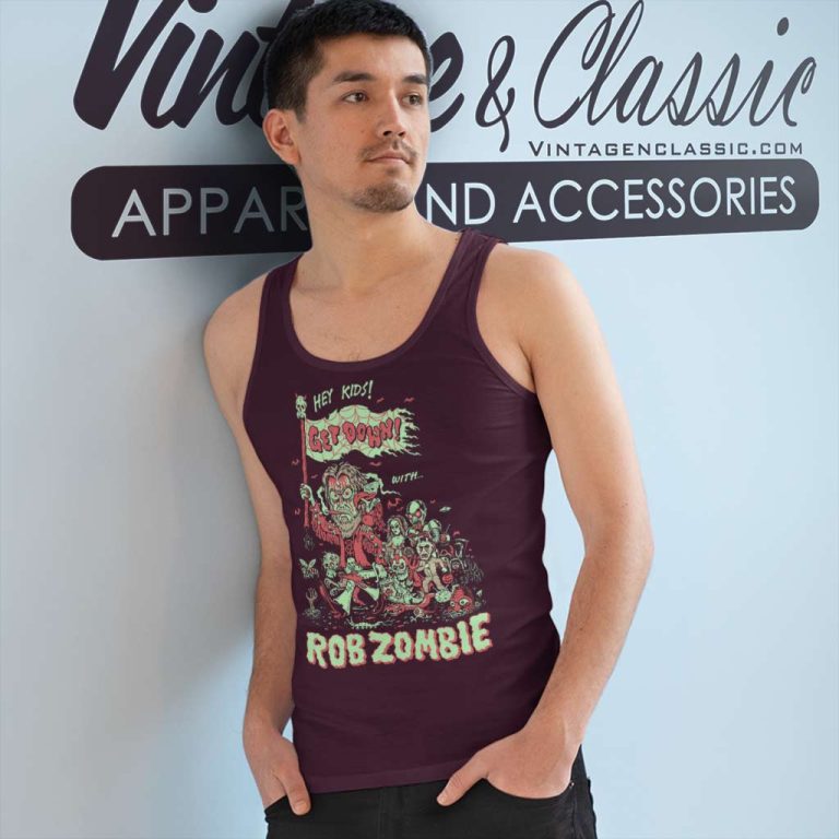 Rob Zombie Get Down Parade Tank Top Racerback Rob Zombie Get Down Parade Tank Top Racerback