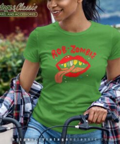 Rob Zombie Ghost Lips Shirt 6 Rob Zombie Ghost Lips Women TShirt