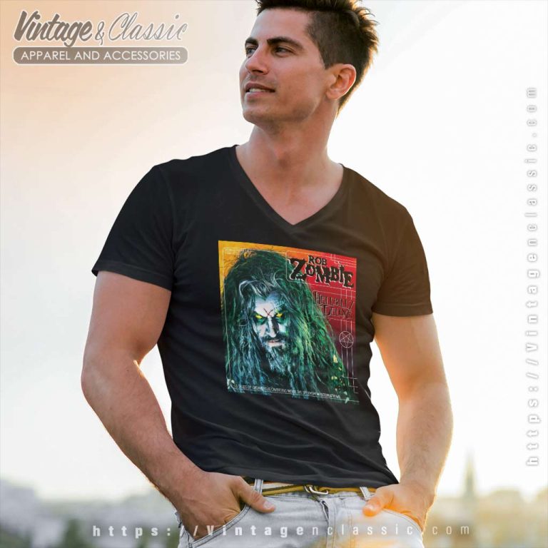 Rob Zombie Hellbilly V Neck TShirt Rob Zombie Hellbilly V Neck TShirt