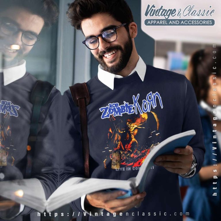 Rob Zombie Korn Live In Concert Sweatshirt Rob Zombie Korn Live In Concert Sweatshirt