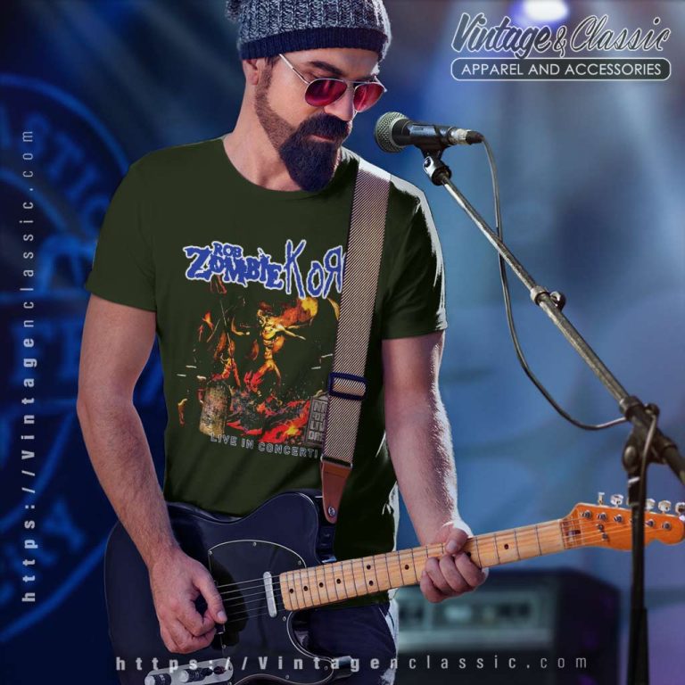 Rob Zombie Korn Live In Concert T Shirt Rob Zombie Korn Live In Concert T Shirt