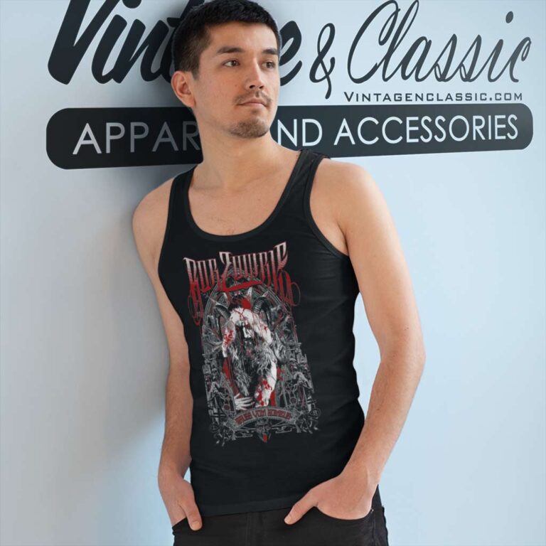Rob Zombie Krampus Holiday Tank Top Racerback Rob Zombie Krampus Holiday Tank Top Racerback