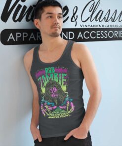 Rob Zombie Lunar Neon Shirt 4 Rob Zombie Lunar Neon Tank Top Racerback