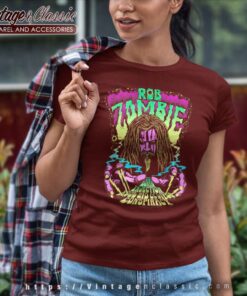 Rob Zombie Lunar Neon Shirt 6 Rob Zombie Lunar Neon Women TShirt